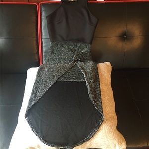 High low sparkly dress